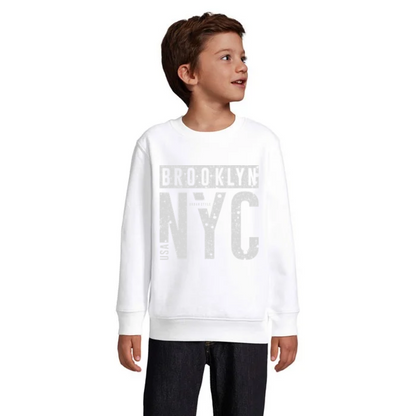 Sweatshirt för barn med tryck – Brooklyn NYC
