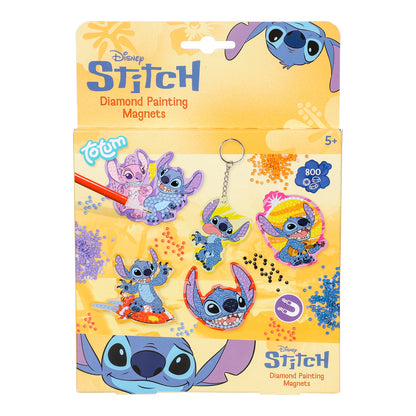 Disney Stitch diamond painting pysselset med magneter och nyckelring för barn