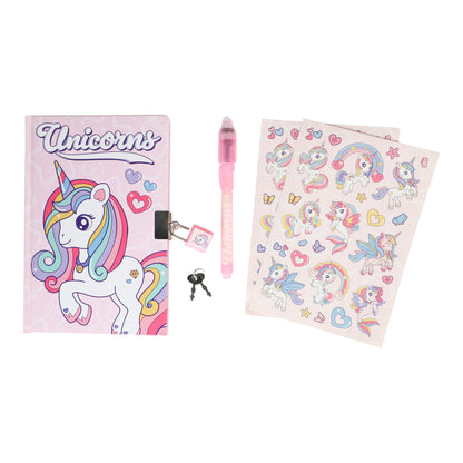 Dagbok med lås - Unicorn