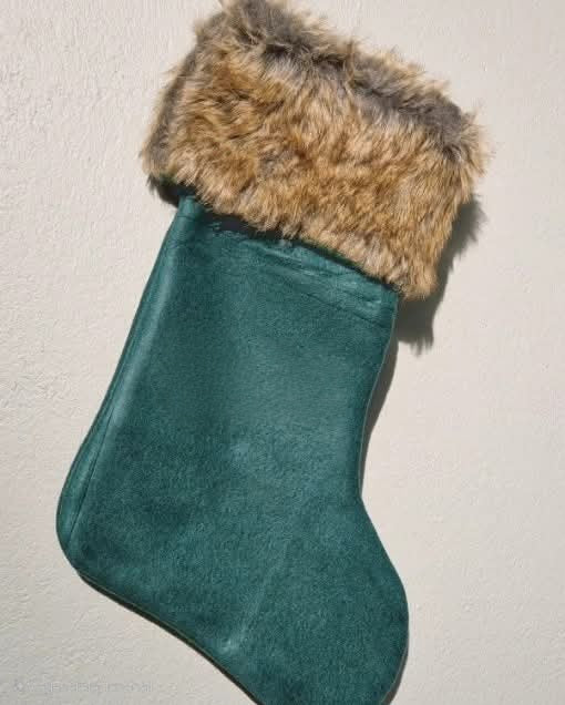 Grön julstrumpa
