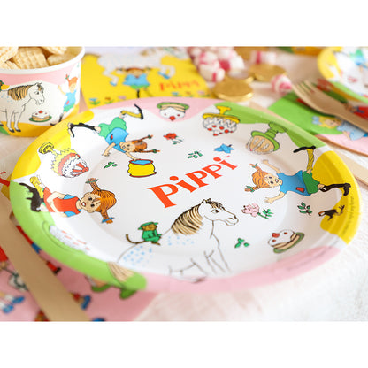 Pippi Långstrump - Tallrik 8-pack 23cm