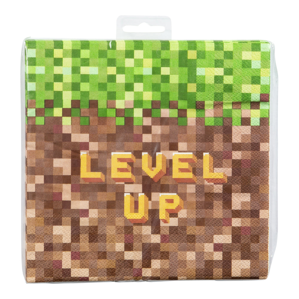Pixel Level Up - Servetter 16-pack