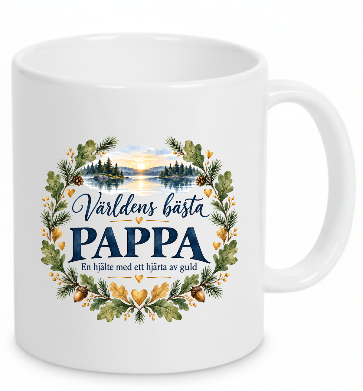 Mugg Världens bästa pappa – En hjälte med ett hjärta av guld