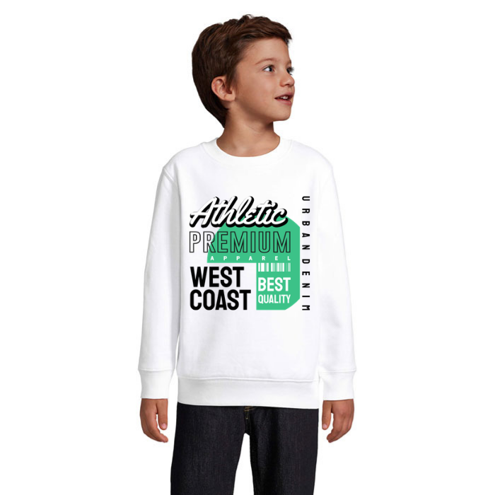 Sweatshirt barn med tryck – Athletic West Coast