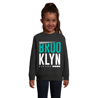 Sweatshirt för barn med tryck – Brooklyn New York