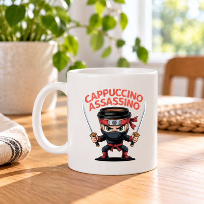 Cappuccino Assassino mugg – Brainrot 325ml