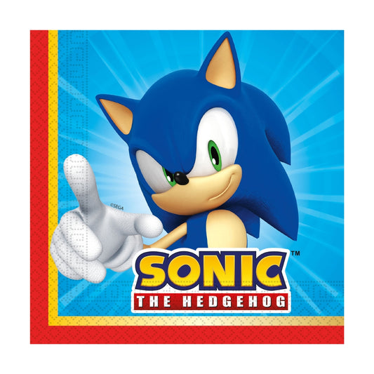 Sonic The Hedgehog - Servetter 20-pack
