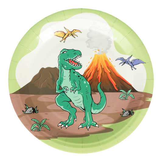 Dinosaurie - Papperstallrik 8-pack