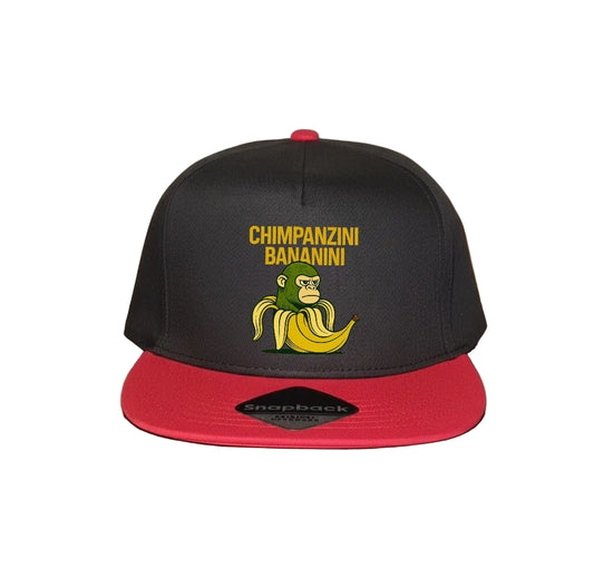 Kids Red Snapback Cap - Chimpanzini Bananini - 5 Designs to choose from