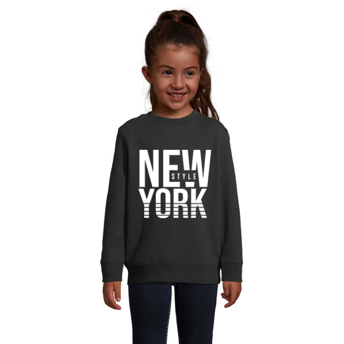 Sweatshirt för barn med tryck – New York Style