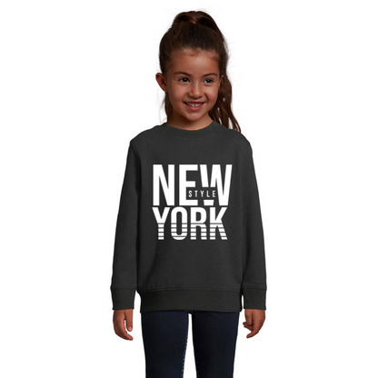 Sweatshirt för barn med tryck – New York Style