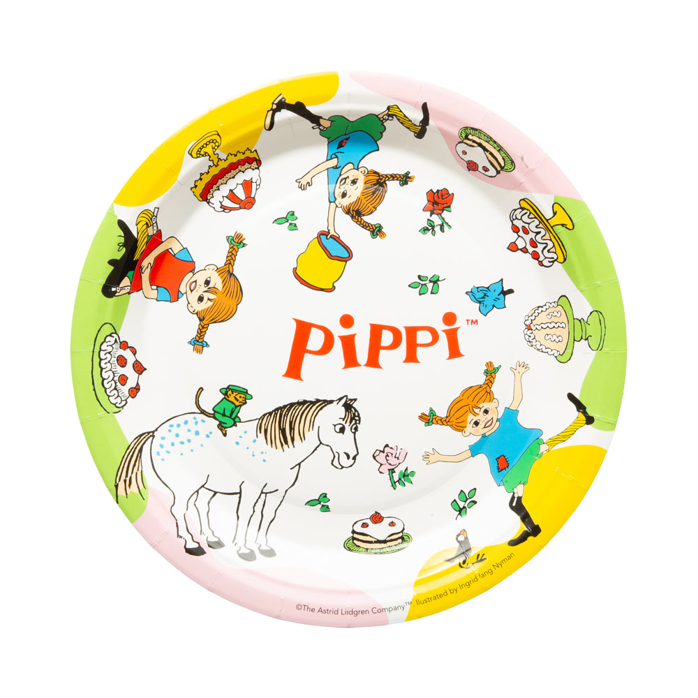 Pippi Långstrump - Tallrik 8-pack 23cm