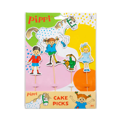 Pippi Långstrump - Cake Picks 4st