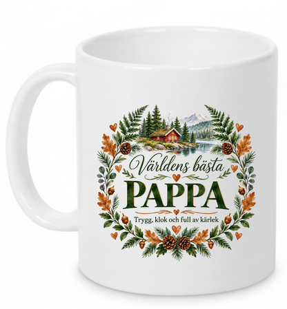 Mugg Världens bästa pappa – Trygg, klok och full av kärlek