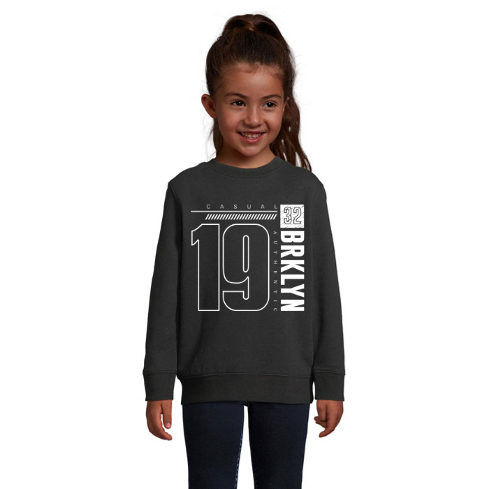 Sweatshirt för barn med tryck – Brooklyn 19