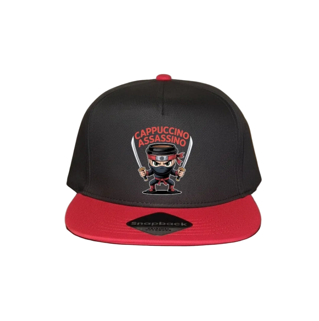 Red Snapback Cap Kids - Cappuccino Assassino - 6 Motifs to choose from