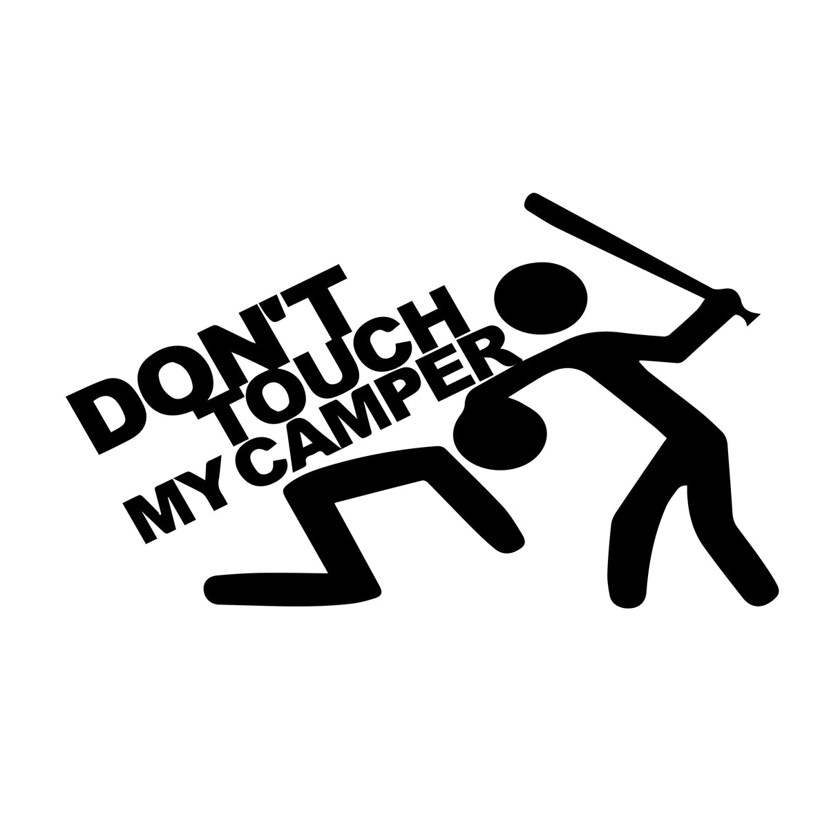 Don’t Touch My Camper – dekal