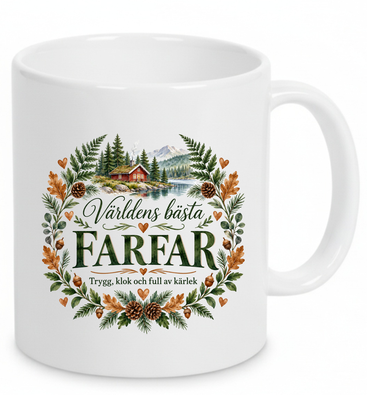 Mugg Världens bästa farfar – Trygg, klok och full av kärlek