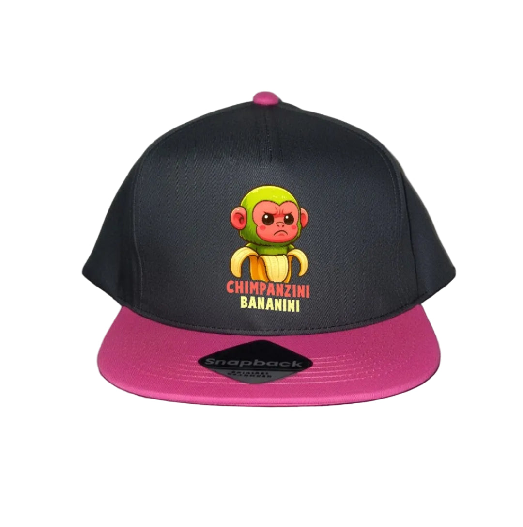 Pink Snapback Cap Kids - Chimpanzini Bananini - 5 Designs to Choose From
