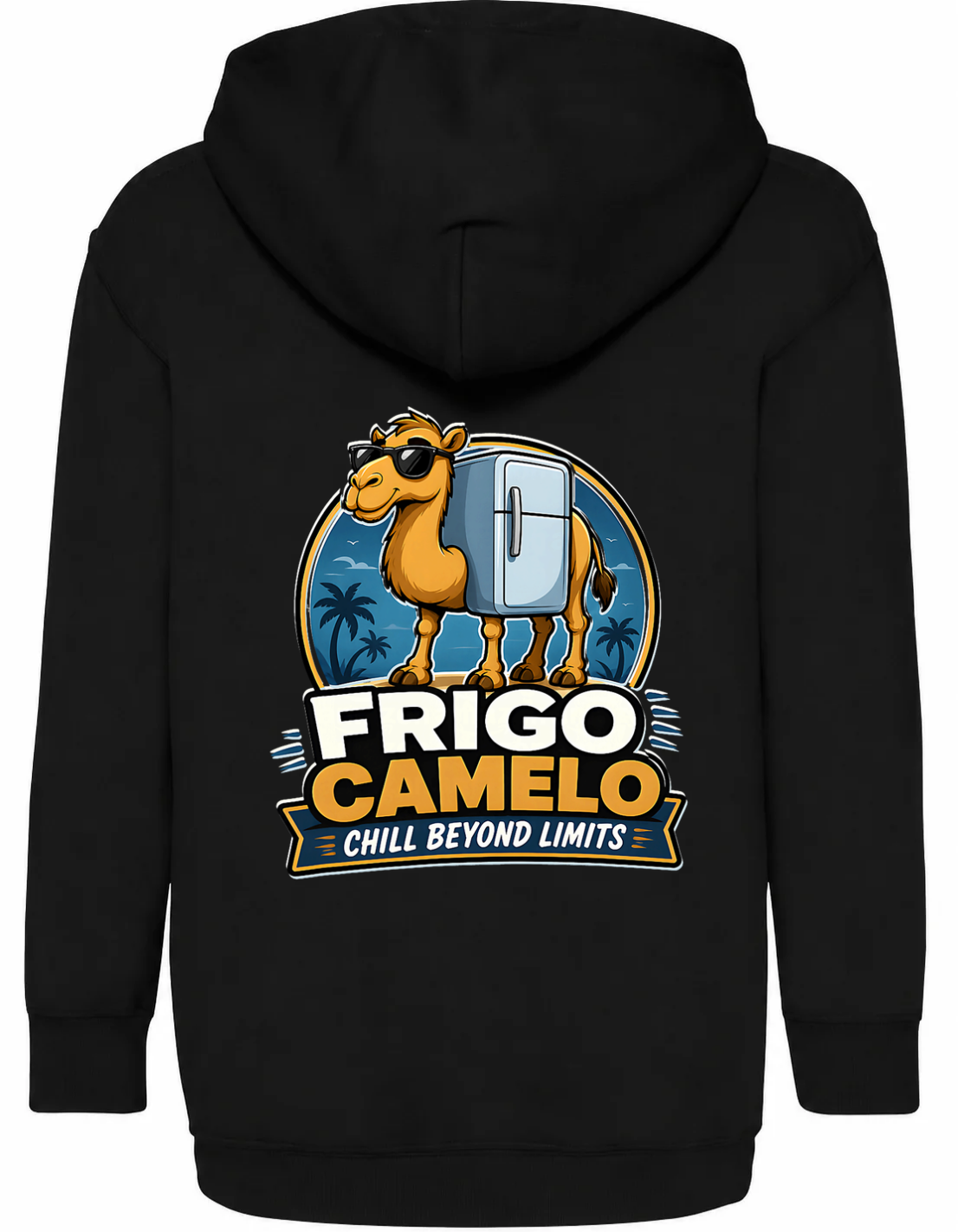 Brainrot Hoodie - Frigo Camelo, tryck bak
