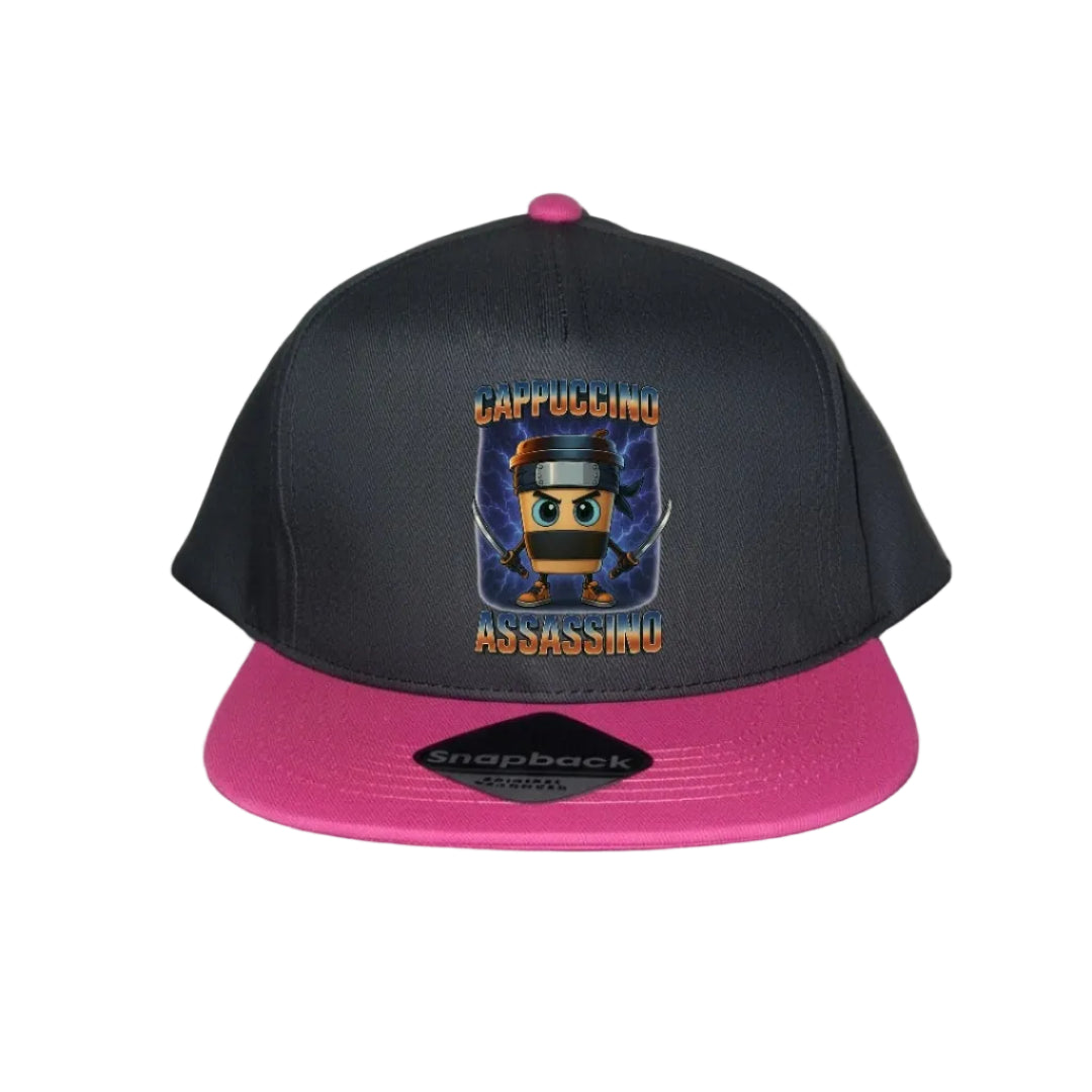 Pink Snapback Cap for Kids - Assassino Cappuccino - 6 Designs to Choose From