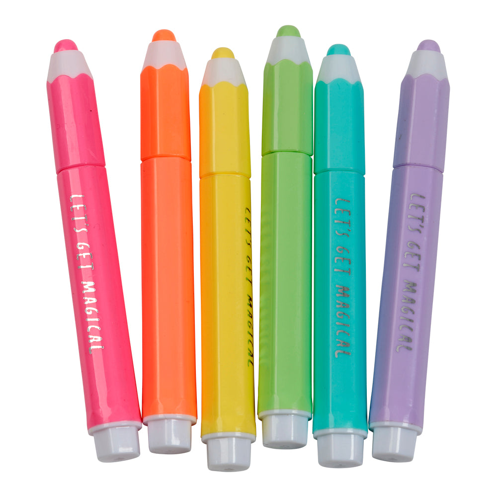 Överstryckningspennor 6-pack - Unicorn