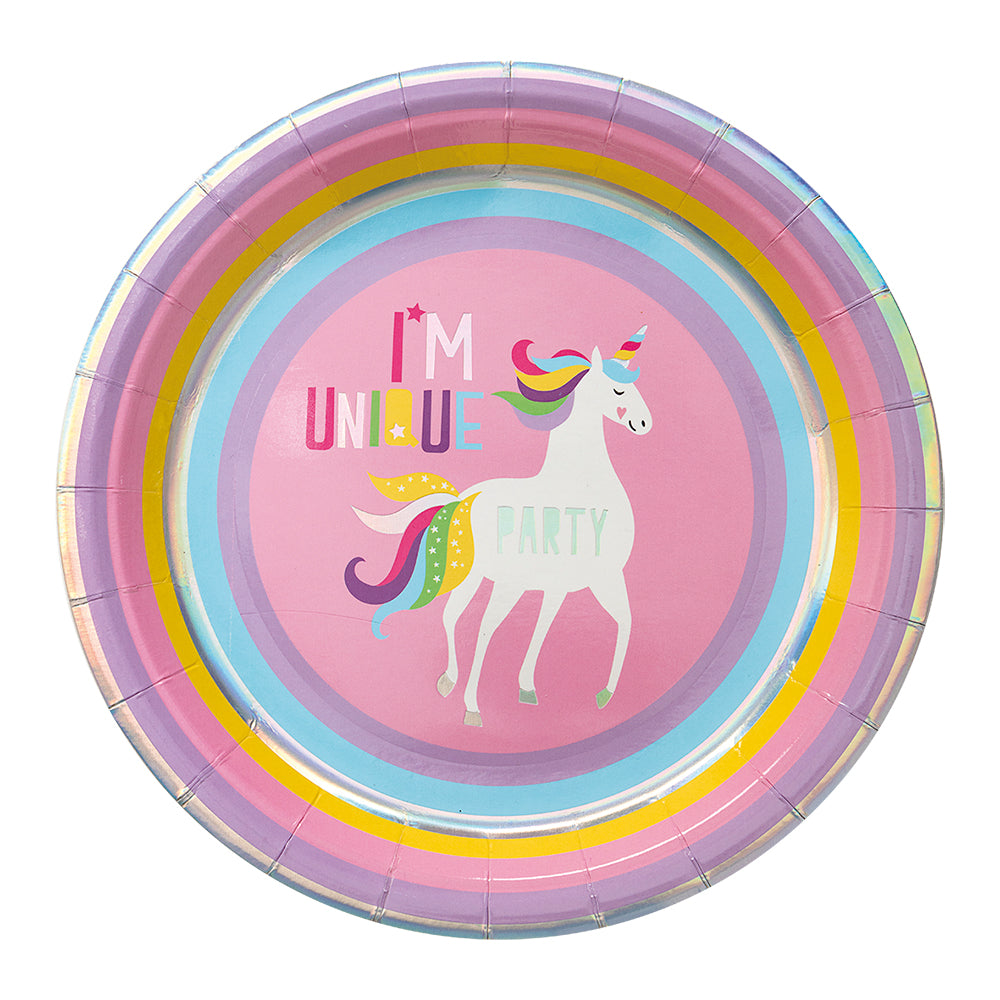 Unicorn - Papperstallrik 8-pack