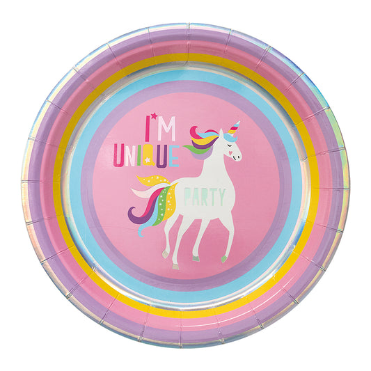 Unicorn - Papperstallrik 8-pack