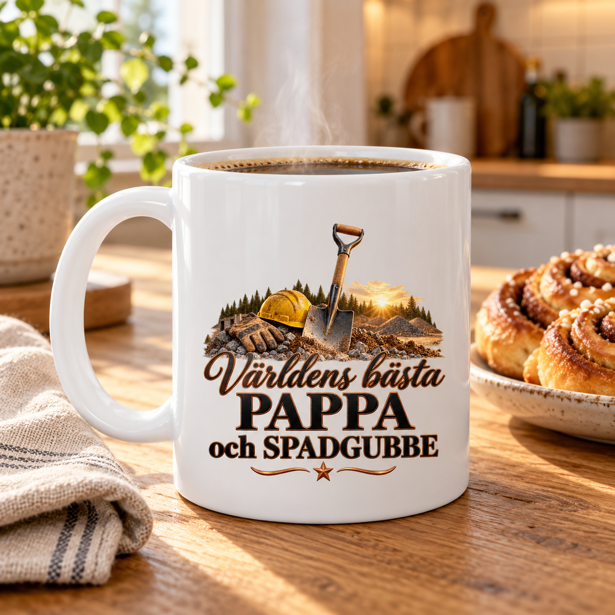 Mugg Världens bästa pappa och spadgubbe 325ml
