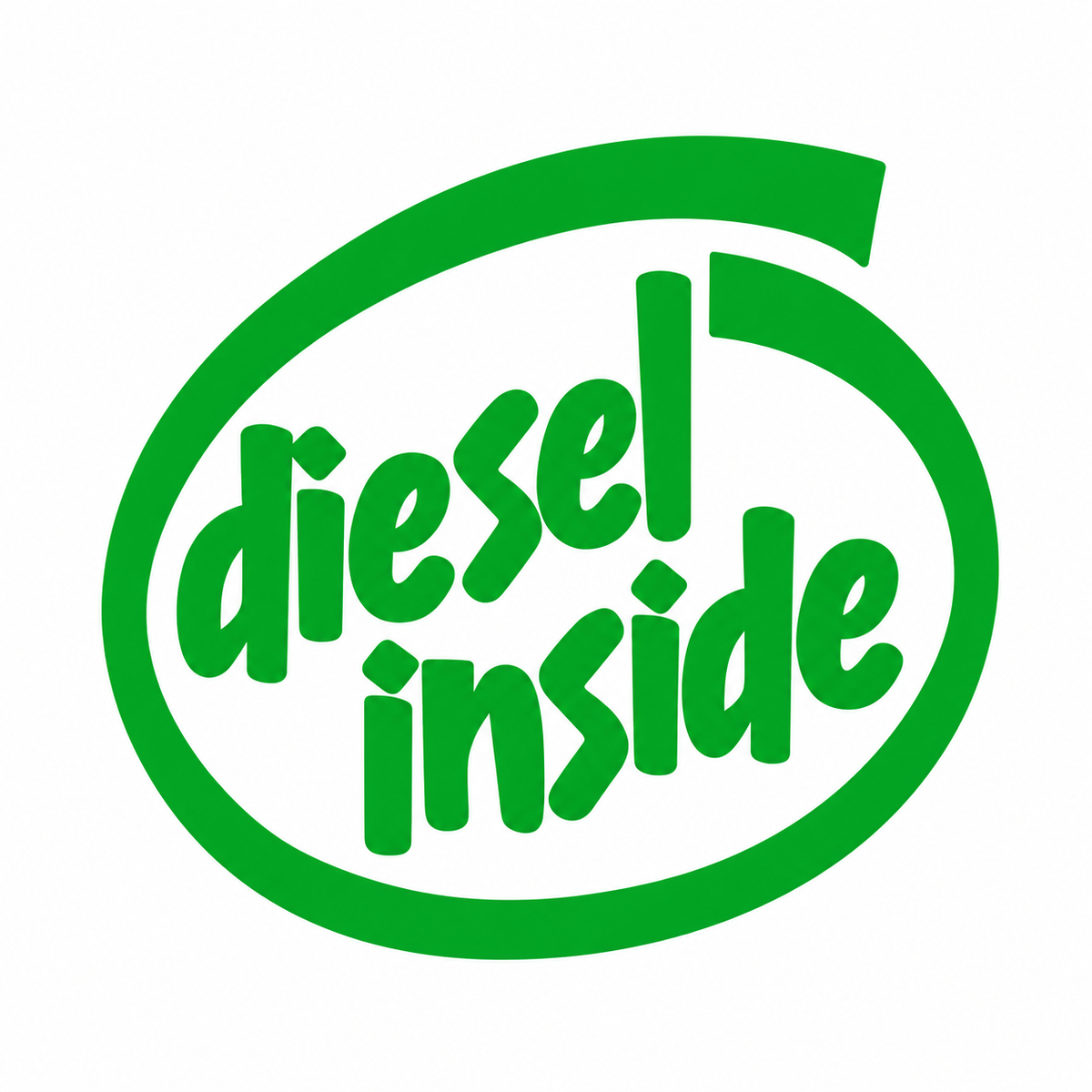 Diesel Inside – utskuren dekal