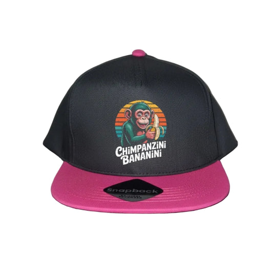 Pink Snapback Cap Kids - Chimpanzini Bananini - 5 Designs to Choose From