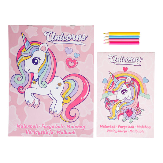 Målarbok 2-pack - Unicorn